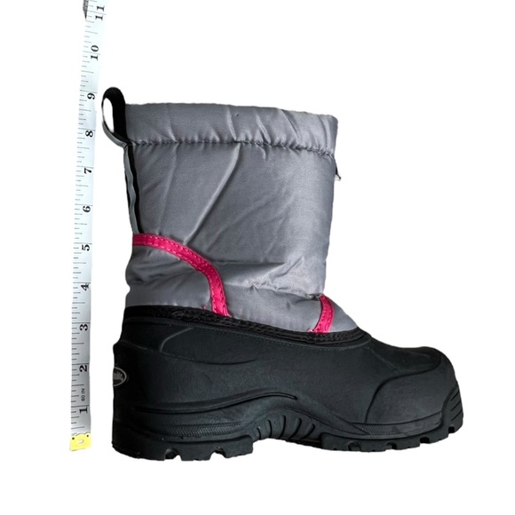 3M Thinsulate Northside Gray and Pink Kids Rain & Snow Boots - Picture 8 of 14